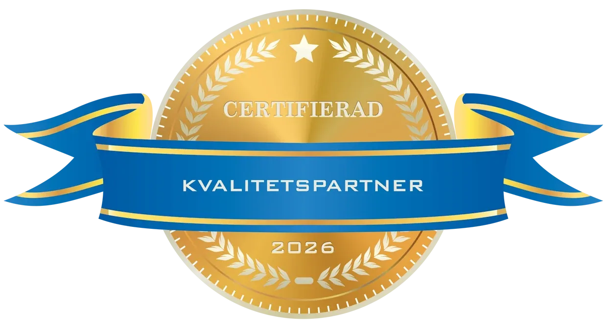 Certifierad kvalitetspartner 2026 Certifierad kvalitetspartner 2026